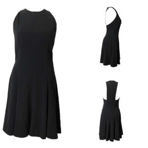 NWT. Nina Perenna Black Crepe Racerback - 4